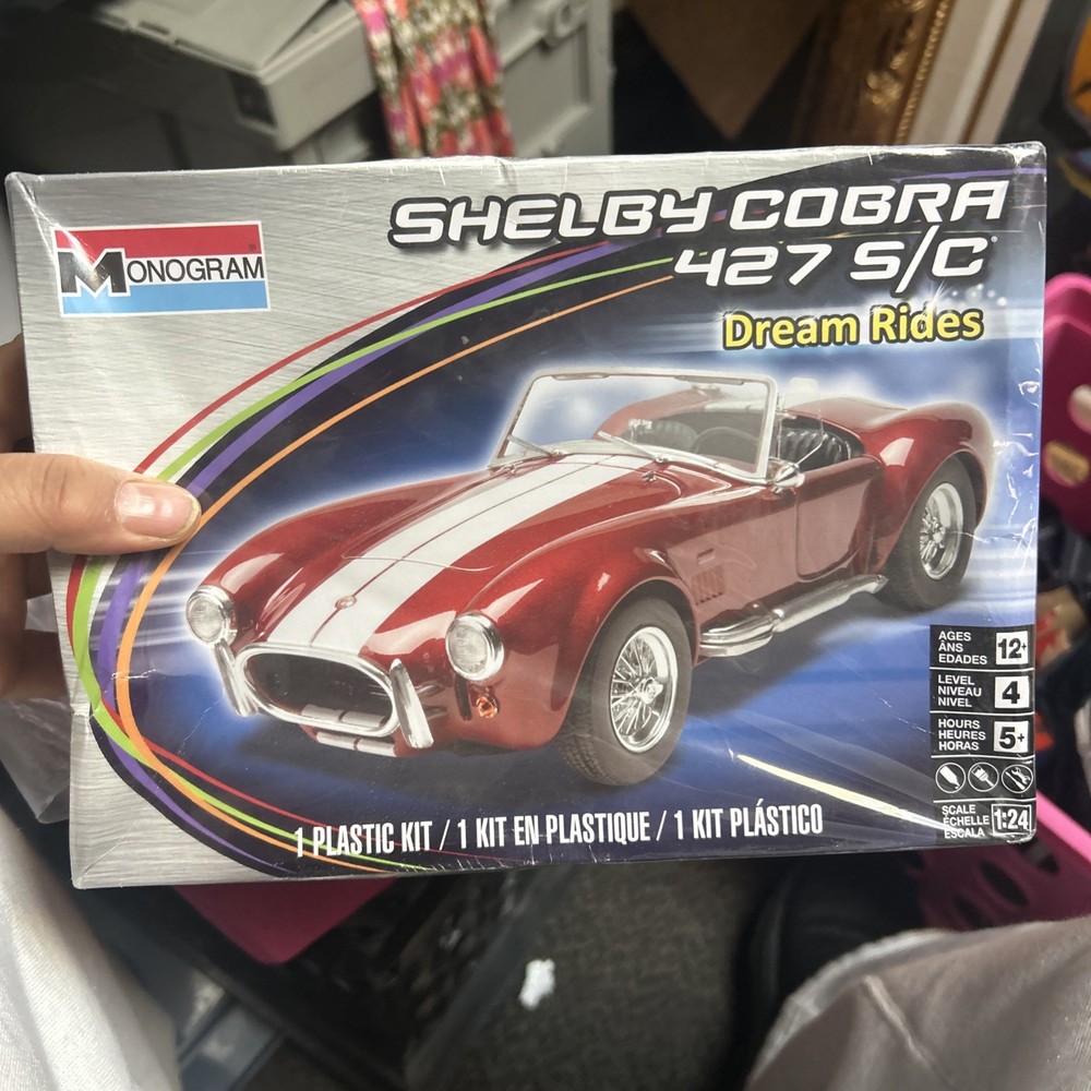 open box Monogram Shelby Cobra 427 s/c Dream rides 1/24 red shell