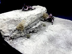 1/35 Scale Military Diorama Base Terrain Display Model Soldiers Figures Diecast