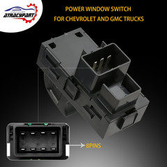 Power Window Switch Passenger Front Right, Rear Left or Right | Window Buttons |