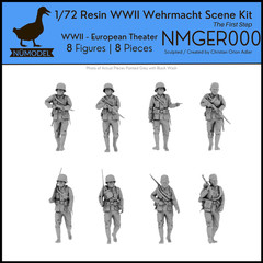 NUMODEL NMGER000 | 1/72 Resin WWII German Wehrmacht Soldier Scene Kit FirstStep