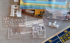 AMT Plated Tanker 1/25 scale for parts only not complete sold as parts only