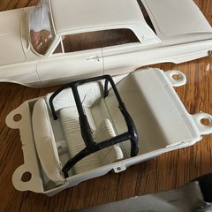 Built Model Car, STARTED AMT Skyline Kit Ford Galaxy Vintage Type Race Car
