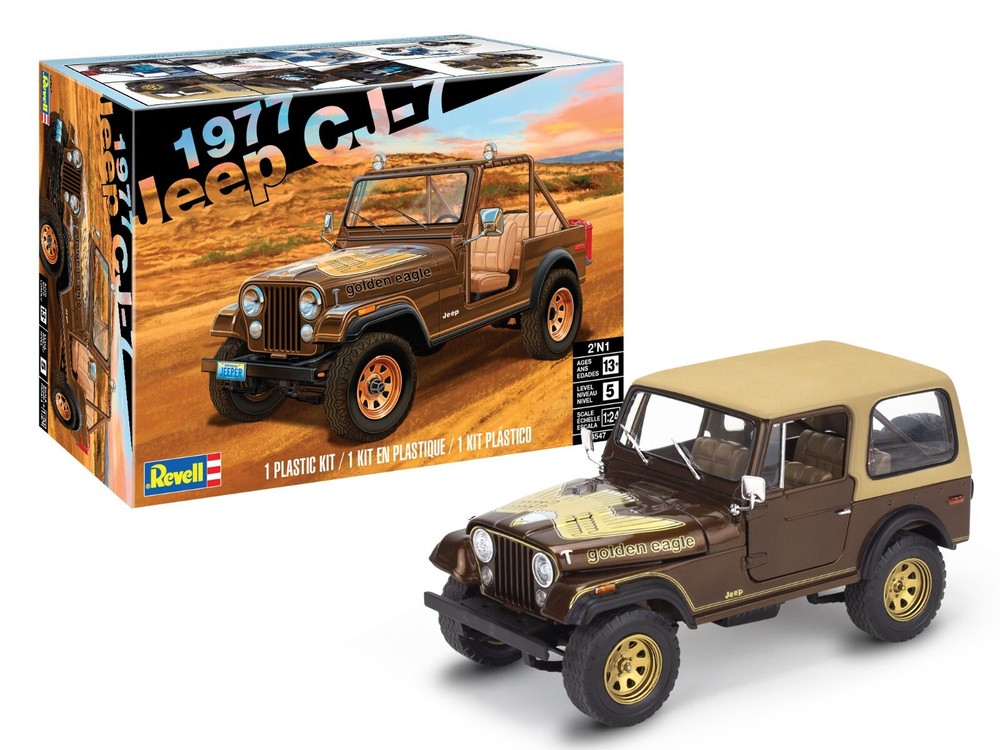 Revell 1/24 1977 Jeep CJ7 Renegade (2 in 1) Model Kit RMX14547-W