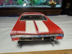 Vint 1980’s Plastic Model Kit 1970 Chevrolet Chevelle SS Built Revell Kit Maroon