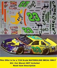 NASCAR DECAL #23 SMOKIN JOE’S 1996-1997 FORD THUNDERBIRD JIMMY SPENCER 1/24