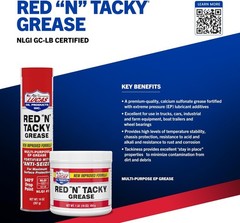 Lucas Red ‘N’ Tacky Grease – 14 Ounce