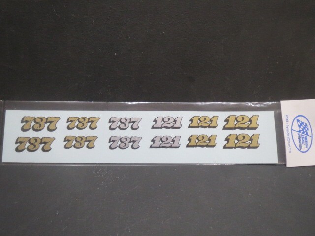 Bonneville Numbers Decal Sheet from Fremont Racing Specialties