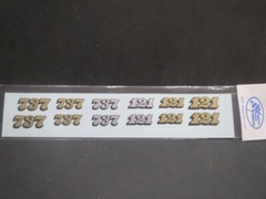 Bonneville Numbers Decal Sheet from Fremont Racing Specialties