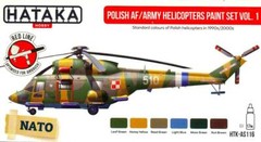 Hataka Hobby Paints POLISH AIR FORCE & ARMY HELICOPTER COLORS Acrylic Paints