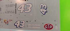 Dodge Charger Petty 43 1/25 Waterslide Decal Sheet STP NASCAR Donor Salvino Jr