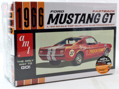 AMT 1966 Ford Mustang GT Fastback 2+2 1:25 Scale Plastic Model Car Kit 1305