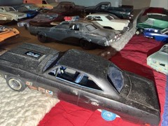 Lot Of 30 Vintage Junkyard Model Parts & Bodies Chevelle Vans Harley Trailer GTO