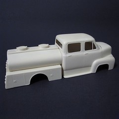 NB295 Jimmy Flintstone 1953 Ford 4 door Cabover resin car body