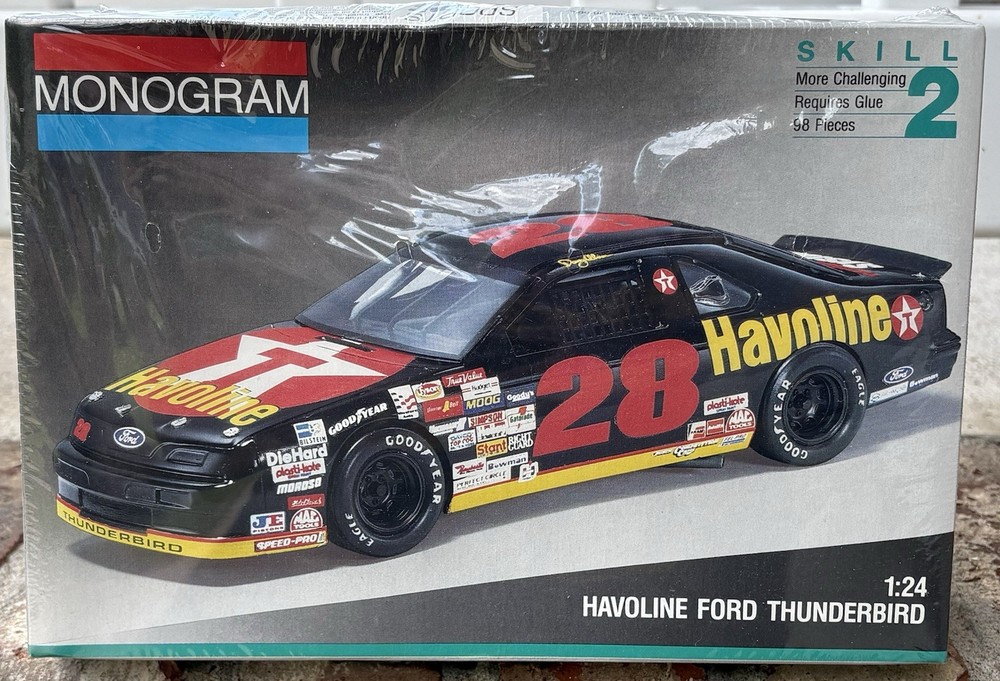 *NEW* 1/24 Monogram #28 Davey Allison Havoline Ford Thunderbird Model FREE SHIP