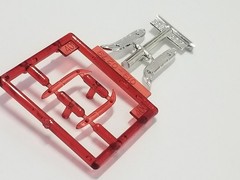 1958 Edsel Pacer TAILLIGHTS (bezels & lenses) from AMT 1:25 Model Kit 58
