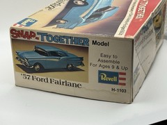 1974 Revell Snap Together 57 Ford Fairlane H-1103 Box Instructions And Body