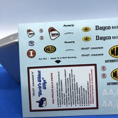 FOB Ohio George 33 Willys AA/G Coupe DECAL SHEET Malco 1:25 AMT LBR Model Parts