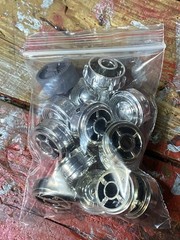 1/24 Chrome rims Lot Maisto lowrider dayton crager jada hot rod (READ DESC