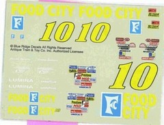 Blue Ridge #10 Food City Lumina-Jimmy Spencer Nascar decal