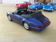 1/43 MINICHAMPS PORSCHE 911 (930) 1980 coupe, blue cobalt ,rare, mint, ++ !