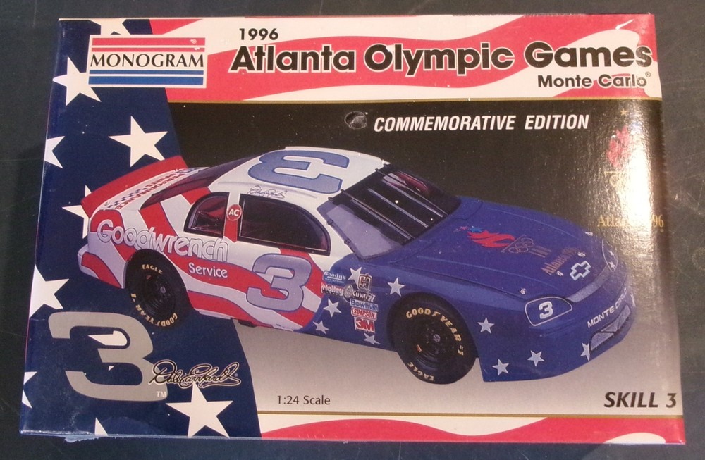 1996 MONOGRAM 1:24 #3 DALE EARNHARDT ATLANTA OLYMPIC GAMES MONTE CARLO