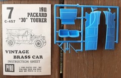 Vintage 1967 Pyro Brass Car 1912 Packard Touring Car Model Kit in box, complete