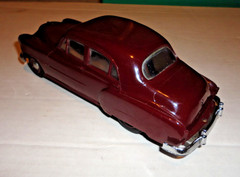 Vintage 1951 Chevrolet 4 Door Sedan Dark Maroon Dealer Promo Car Bank