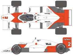SHUNKO Decal Sheet 1:20 Scale McLaren Honda MP4/2B – # SHK-D430 Suits Beemax Kit