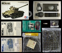 Tamiya Mokei 1/35 Vintage Motorized US Army M36 B2 Medium Tank MT122 Year 1968