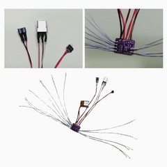 1/64 police Model cars LED For Modific Remote Control Lighting Electronic kitLwp
