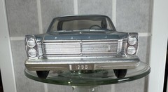 VINTAGE 1965 FORD GALAXIE 500 XL DEALER PROMO MODEL CAR BLUE 1:25 –