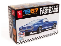 AMT Round 2 1967 Ford Mustang GT Fastback 1:25 standard size, Multicolored