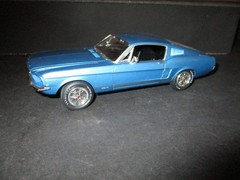 Vintage/PLASTIC/PRO/BUILT/MODEL /1/25(1969/FORD/MUSTANG/GT/FASTBACK)1970’s/Nice