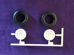 DRAG SLICKS & WHEELS from Revell 68 Mustang GT 1:25 Model Kit 1968 STEELIES