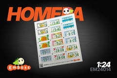 1:24 3D License Plates Detail Set for scale model Cars