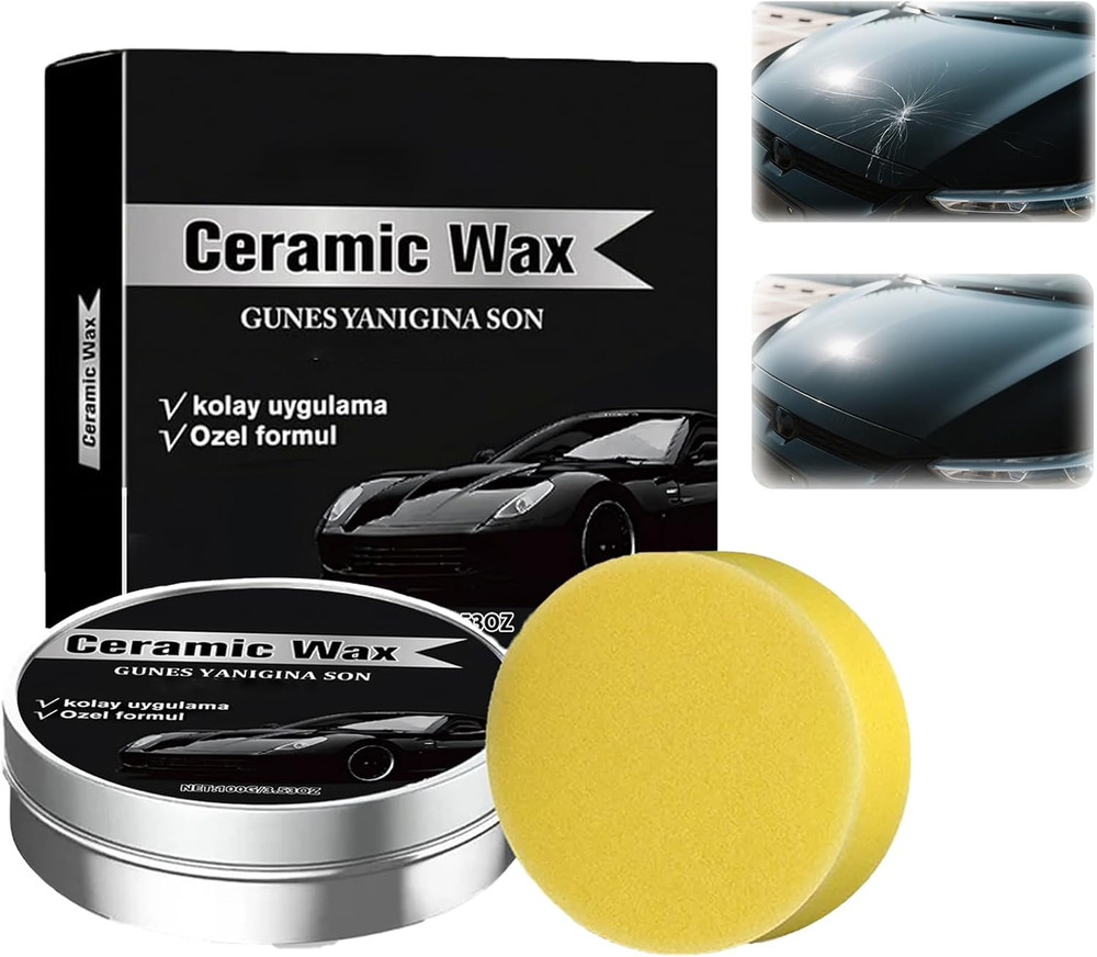 Titanium Ceramic Wax Cream for Cars,Advanced Car Coating & Polishing Wax,Strong