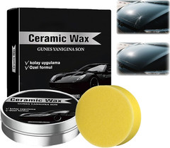 Titanium Ceramic Wax Cream for Cars,Advanced Car Coating & Polishing Wax,Strong