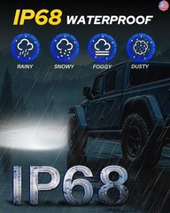 AUTOONE H11 H8 H9 LED Bulbs 40000LM for Car Halogen Fog Light Replacement, 99%