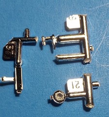 56 CHEVY NOMAD MIRRORS and ANTENNA – REVELL 2489 – MODEL CAR KIT PARTS LOT
