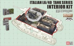 Heavy& Lanmo MM35009+NM3502 1/35 Italian L6/40 Light Tank Kit w/Interior Upgrade