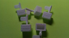 Lot of 5 1/25 chevy ford dodge ac delco car battery diorama garage 69 1969 NOVA