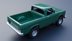 ABS-LIKE RESIN 3D PRINTED 1/25 1962 DODGE W100 POWER WAGON PICKUP FULL KIT