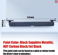Jaronx Compatible with BMW Roof Rack Port Cover (Black Sapphire Metallic) for 5