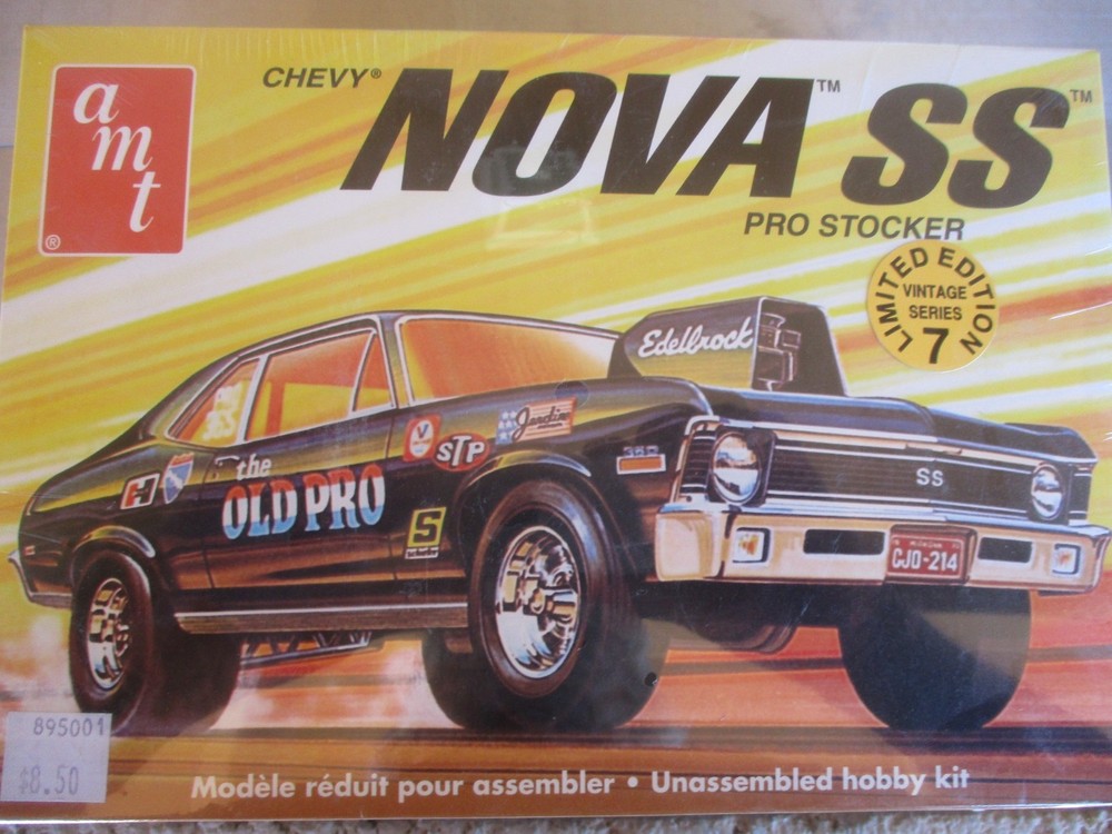 AMT 30106 Chevy Nova Pro StOCKER 🔥 WRAPPED KIT 1/25 2 N 1 CHEVROLET