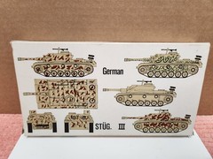 VTG ESCI Sturmgeschutz III German Howitzer Tank Assault Gun #8005 Model Kit 1:72