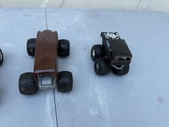 4 Vintage MONSTER TRUCK Model Truck Junk Yard Plastic Scale