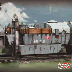 1/72 Polish Around Armored Train PP2 Brave “Smialy” Assembly Model Building Kit.