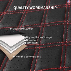 Car Seat Covers Full Set,Breathable and Waterproof Napa Leather Car Seat