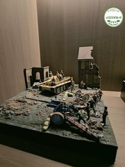 1/72 Scale WWII European Street Scene Base Model For 1:72 Military Display