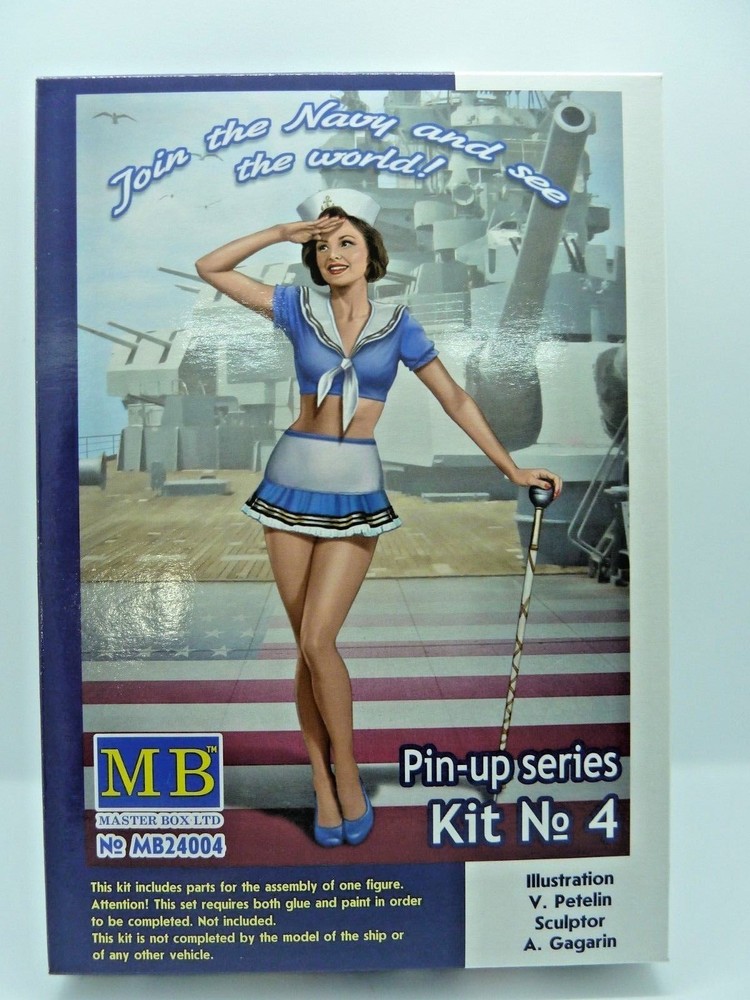 Master Box #MB24004 JOIN THE NAVY… Kit #4 1/24th Unpainted & unassembled!